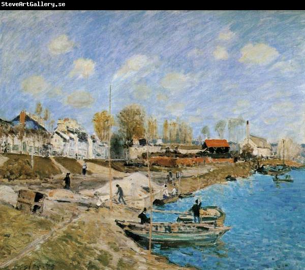 Alfred Sisley Sand on the Quayside,Port Marly
